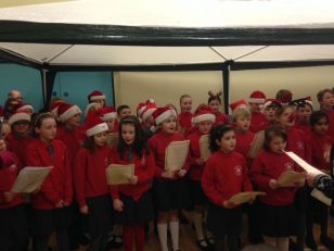 Choir sing at Hospital Road Community Christmas Fayre